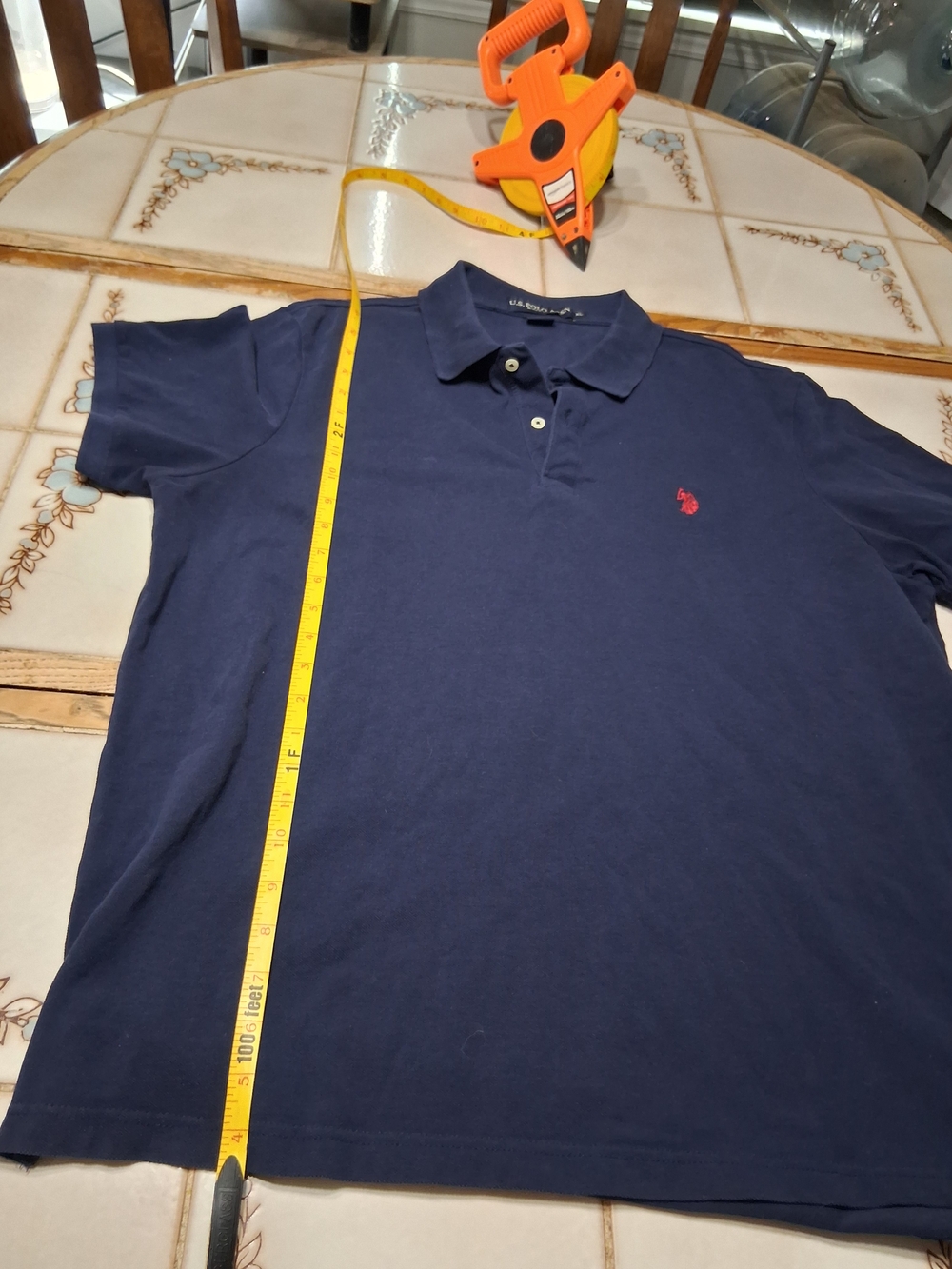 U.S. Polo Assn. Men’s Navy Polo with Red Logo